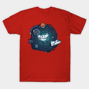 dumb pigeon in the space design T-Shirt